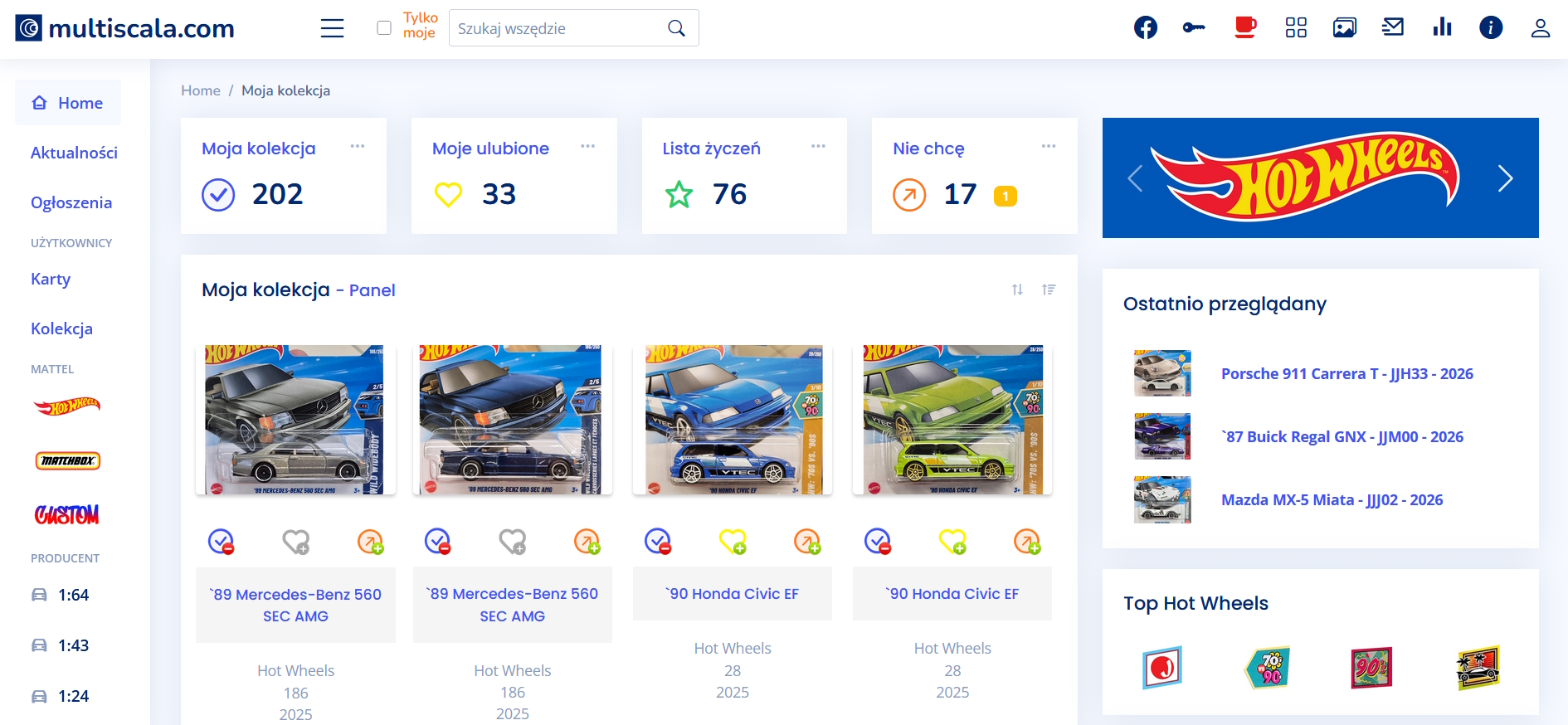 multiscala.com - katalog - organizer modeli w różnych skalach - modelprimo.com