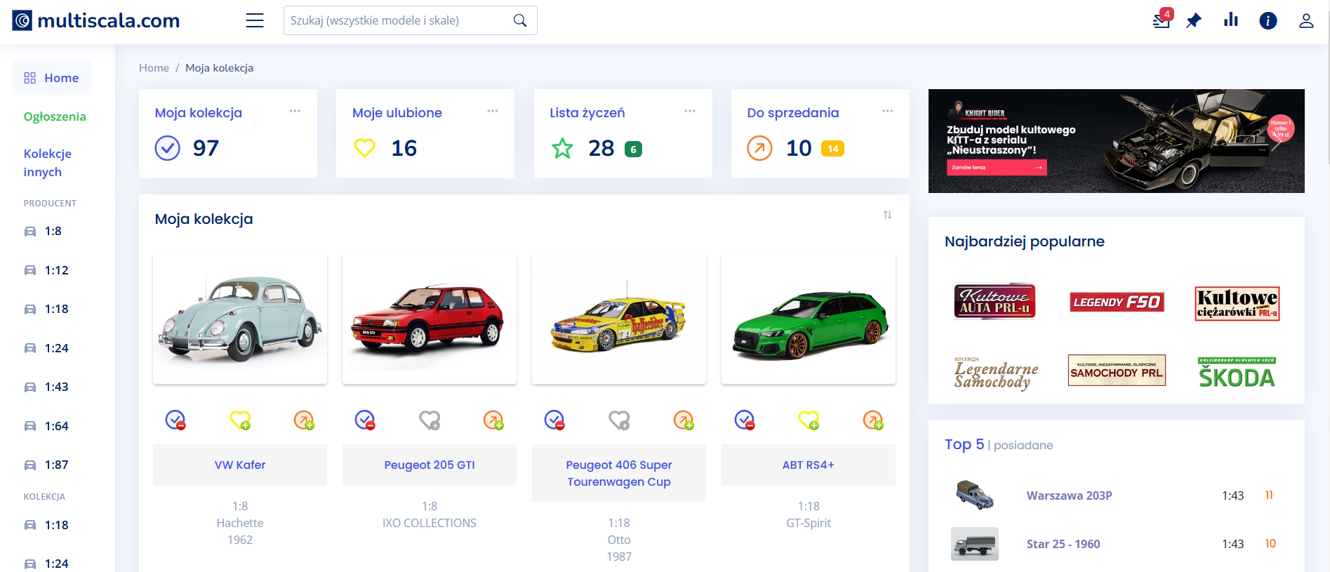 multiscala.com - katalog - organizer modeli w różnych skalach - modelprimo.com